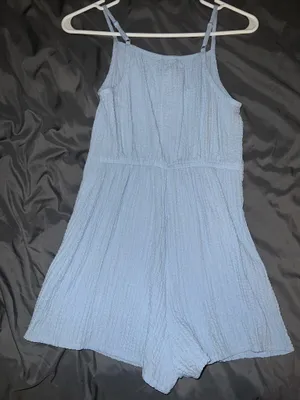 H&M Light Blue Romper thumbnail 3
