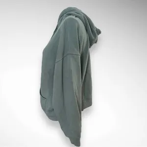 AERIE Women's Green Cropped Hooded Sweatshirt Medium‎ | GUC thumbnail 4