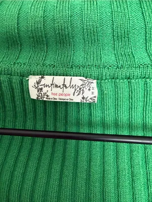Intimately Free People Ready For it Henley Bodysuit Kelly Green Medium thumbnail 4