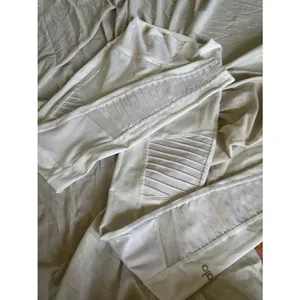 ALO Yoga White High-Waist Moto Ribbed Leggings thumbnail 5