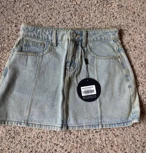 White Fox Denim Boutique Skirt Mini thumbnail 1
