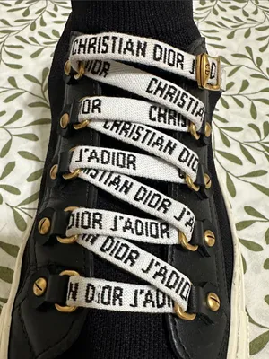 Christian Dior Black & White J'Adior Lace-Up Platform Sneakers thumbnail 8