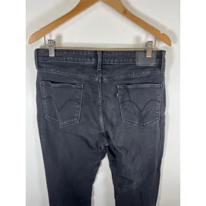 Levis Womens Mid Rise Skinny‎ Jeans Faded Black Denim Size 14 Classic Stretch thumbnail 7