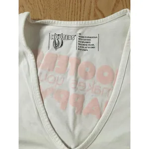 B20 #28 Hooters Girl Worn Uniform Short Sleeve Vneck T-shirt Size Xs thumbnail 4