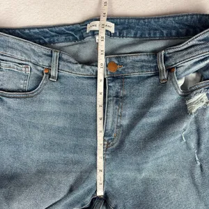 Lane Bryant Signature Fit Mid-Rise Flare Jean Women's 20S Blue Distressed Casual thumbnail 5