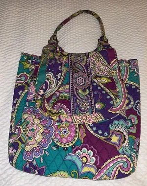Vera Bradley Vibrant Paisley Tote Bag thumbnail 1