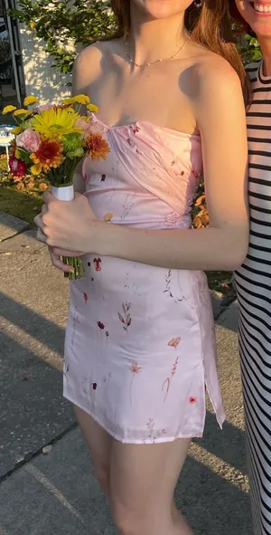 Pink Floral Princess Polly Mini Dress thumbnail 1