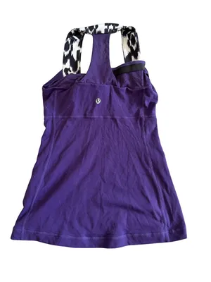 LULULEMON Purple Animal Print Tank Top Size 4 thumbnail 3