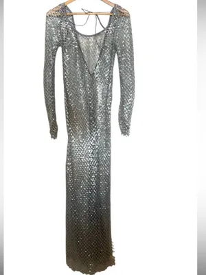 For Love & Lemons Fawn sheer fishnet midi dress NWT thumbnail 6