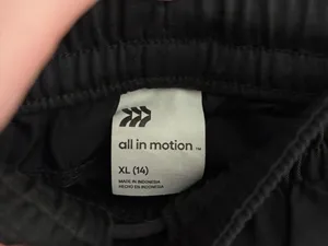 All in Motion Black Wide Leg Track Pants XS thumbnail 3