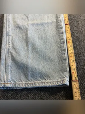 American Eagle Outfitters Women's Straight High Rise Distressed Jeans Size 18 thumbnail 7