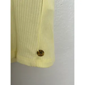 SCOTCH & SODA Fitted Ribbed Scoop-Neck T-Shirt Butter Yellow Square Neck thumbnail 6