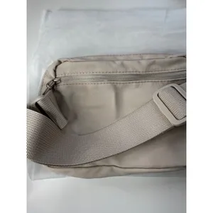 Tan Nylon Belt‎ Bag Pink Crown Graphic Crossbody Fanny Pack Y2K Princess NWOT thumbnail 4