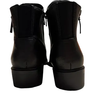 Baretraps Alona Black Ankle Boots Womens 8M Low Block Heel Booties BTF24-11190 thumbnail 7