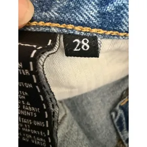 7 For‎ All Mankind Destroy & Daisies Frayed Cutoff Denim Shorts Sz 28 Boho Y2K thumbnail 4