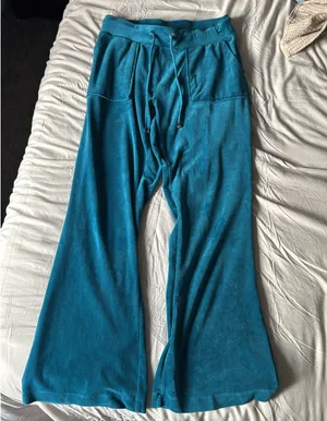 Cable & Gauge Velour Set Teal thumbnail 3