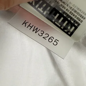 Kith Womens Embroidered Logo Cotton Crew‎ Neck T-Shirt White KHW3265 Size S thumbnail 8