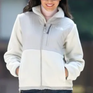 The North Face Denali Full Zip Polartec Fleece Jacket Light Grey S thumbnail 1