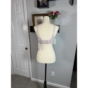 OEAK Women Wireless Seamless Scalloped Bra Blush Pink Size Medium NEW thumbnail 2