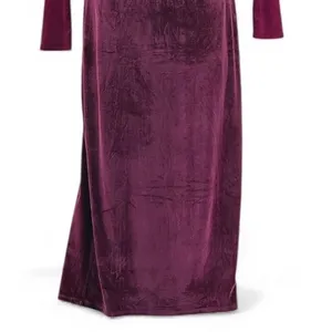 Velvet Maxi Holiday Dress‎ Red Large thumbnail 4