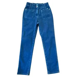 Anthropologie Maeve high rise patch pocket slim straight jeans 27 thumbnail 2