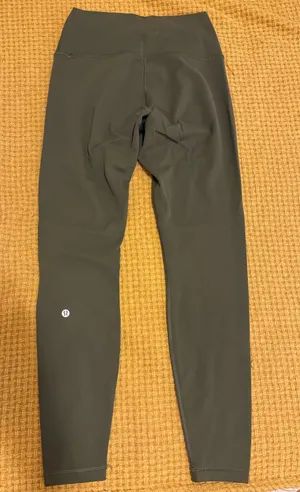 Lululemon Wunder Under Leggings High-Rise Army Olive Green 28” thumbnail 1