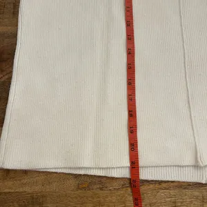 Mango Cropped Boxy Mock Neck Ribbed Sweater S‎ Cream Ivory thumbnail 10