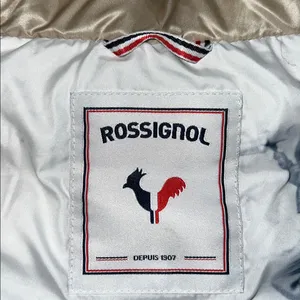 ROSSIGNOL Women's Down Puffer Ski Jacket Sz Small EUC‎ Tan thumbnail 9