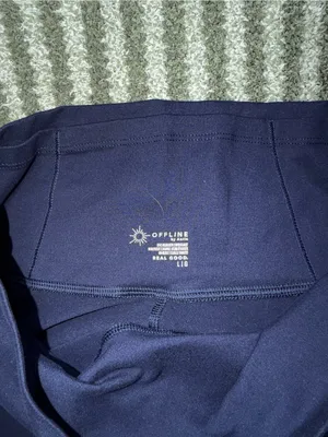 aerie Midnight Navy High-Waist Flare Leggings thumbnail 3