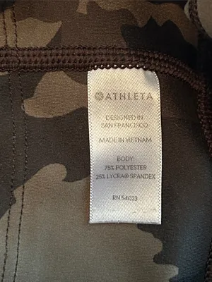 Athleta run free side pocket camo leggings thumbnail 3
