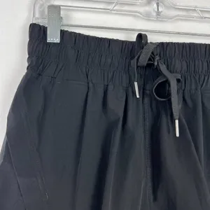 NWT HALARA Elastic Waistband Drawstring Side Split Shorts Black Size Small S NEW thumbnail 2