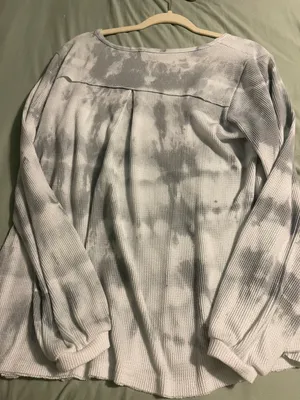 Tie Dye Waffle Knit Shirt thumbnail 4