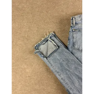 Abercrombie& Fitch Ultra High Rise 90s Straight Jeans Light Wash 30/10 Side Slit thumbnail 3