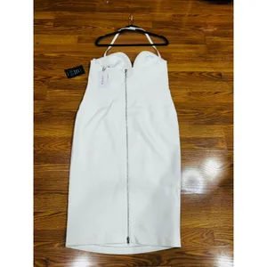 Retrofête Cheryl White Bridal Halter Bodycon Midi Dress NWT Women’s XL thumbnail 10