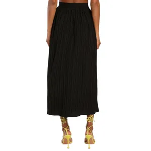 Lulus Midsummer Memories Black Mid-Rise Maxi Skirt size Small NWT thumbnail 5