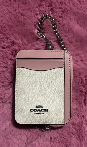 Coach carnation zip card case wallet Pink thumbnail 1