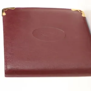 Cartier Les Must de Cartier Bifold Wallet in Burgundy Leather thumbnail 3