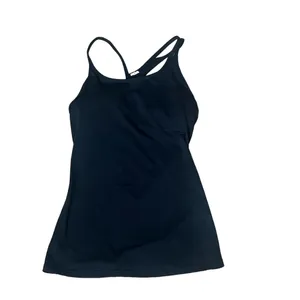 Fabletics Women's Black Athletic Tank Top Strappy Back Size L thumbnail 2