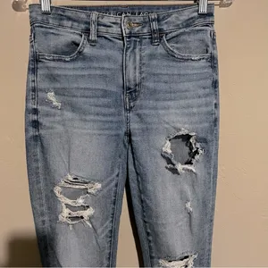 AEO Next‎ Level Stretch Hi Rise Jegging Denim Skinny Jeans thumbnail 3