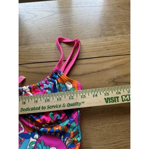 Kate Spade New York Swimsuit 1 Piece Tie Front Sz Small Beach Vacation‎ Hawaiian thumbnail 5