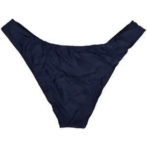 J. Crew Curved-waist cheeky bikini bottom in Navy‎ M NWT thumbnail 2