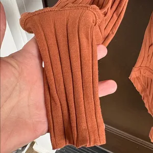 NWT Free People Movement Bella Layer Ribbed Henley Top Spiced Copper Generous XS thumbnail 9