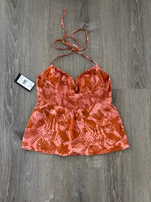 NWT Volcom Floral Halter tank top (S) thumbnail 5