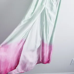 Zara Tie Dye Ombre Midi Shine Slit Strappy Dress thumbnail 7