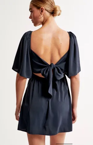 Abercrombie Navy Dress thumbnail 2