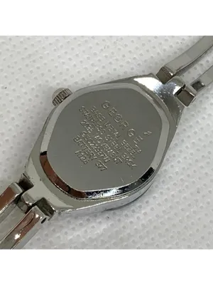 George women’s watch silver tone blue dial 19mm quartz analog up to 6” running thumbnail 6