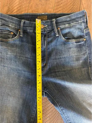 MOTHER Denim The High Waisted Looker Ankle Fray in Not Rough Enough Women’s size 26 thumbnail 12