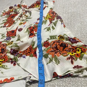 Free People Cream Floral Mini Dress Size M thumbnail 13