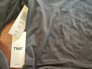 Aritzia TNA Off-The-Shoulder Black Top thumbnail 4