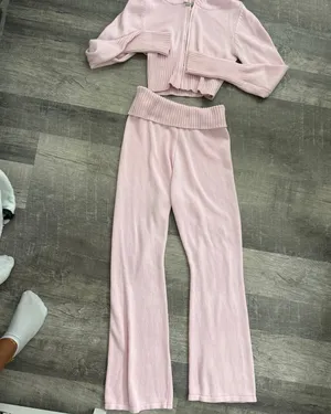 pink knit set thumbnail 3
